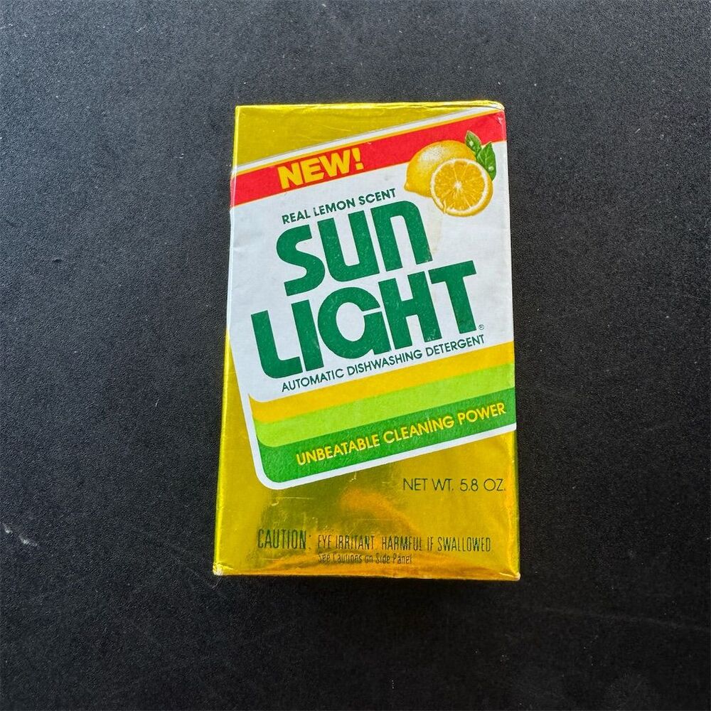 Sunlight Vintage Dishwashing Detergent Powder Lemon Scent 5.8oz